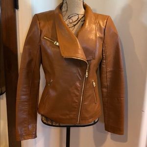 Guess brown copper fitted jacket medium